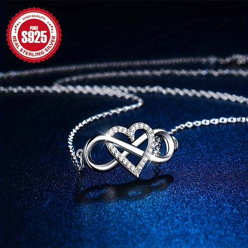 Bransoletka Infinity Heart s925 Srebro